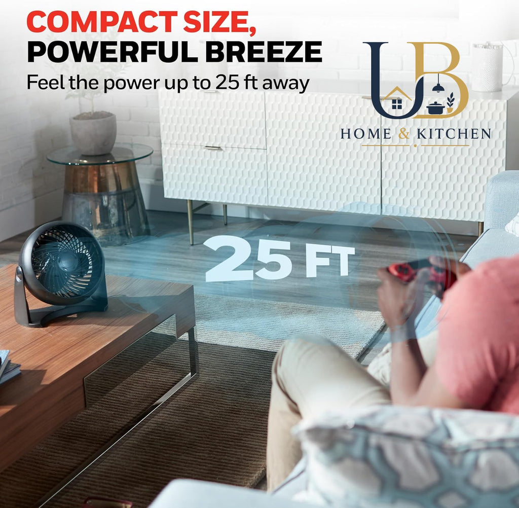UB Turbo Air Circulator Fan – Powerful 360° Cooling | Home & Office Use